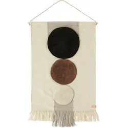 OYOY - Maru Wandteppich, braun / off-white