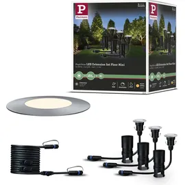 Paulmann Außenleuchte Aluminium 23,1 cm 3er-Ergänzungsset IP65 Silber