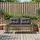 vidaXL Bank 116 x 67,5 x 72 cm Grau