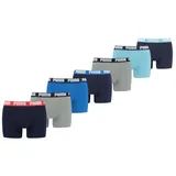 PUMA Herren Boxershorts 7er Pack blue combo - S - S