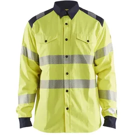 Blåkläder Multinorm Arbeitshemd "3239" gelb/marine - XXL