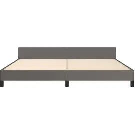 vidaXL Bettgestell 200 x 200 cm Grau