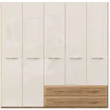 Home Affaire Kleiderschrank »Gala«, UV lackiert, kratzfest, hochglänzend, Soft-Close Funktion, beige