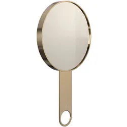 Frost - Nova2 Kosmetik Handspiegel mit 5-fach Vergrößerung 1982, gold poliert