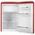 Amica KS 15610 R Retro-Kühlschrank (108 l, 860 mm hoch, Rot)