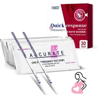 30 Stück Schwangerschaftstest Frühtest, Frühschwangerschaftstest mit Früherkennung von 10 mIU, Pregnancy Test, ultraempfindlicher Schwangerschaftstest