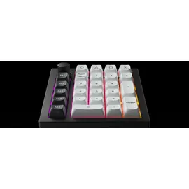 Keychron Q0 HE Kabelloser Magnetisches Numpad, 2,4 GHz/Bluetooth 5.1, Schnelltrigger, RGB, programmierbarer mit QMK, Hot-Swap-fähig, CNC-gefrästes Aluminium-Numpad für Mac, Windows und Linux – Schwarz