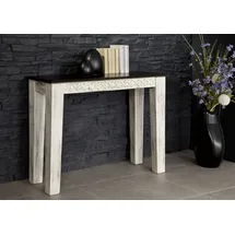 MASSIVMOEBEL24.DE Castle-Antike Konsolentisch 110x40x76 weiß