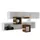 Asir Wandregal 120 x 75 x 22 cm Weiß/Braun