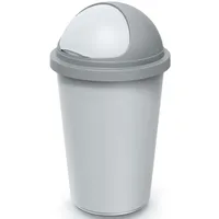 monzana Mülleimer 50 l Silber