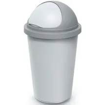 monzana Mülleimer 50 l Silber