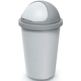 monzana Mülleimer 50 l Silber