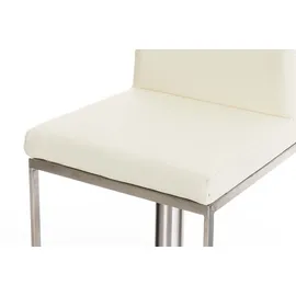 CLP 2er Set Barhocker Panama Kunstlederbezug I Höhenverstellbarer Barstuhl I Thekenhocker Mit Lehne Und Fußstütze