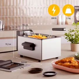 Tristar Kaltzonenfritteuse FR-9327 Silber