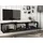 vente-unique Vikila TV-Hängeschrank 180x29,5x29,5 cm Schwarz Holz