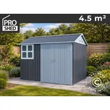Geräteschuppen, 2,59x1,72x2,22m, 4,45m2, Proshed®, Anthrazit/weiß