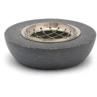 NKlaus Räucherschale Zen mit Gitter 10cm Durchmesser Betriebsart Räucherkohle 2737