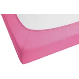 biberna 0077155 Jersey 140 x 200 - 160 x 200 cm pink