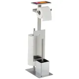 Relaxdays Relaxdays, Toilettenpapierhalter, WC-Garnitur