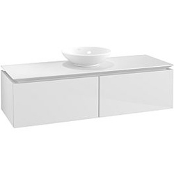 Villeroy & Boch Legato Waschtischunterschrank B61100DH 140x38x50cm, Glossy White