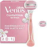 Gillette ComfortGlide Spa Breeze Rasierer + 2 Ersatzaufsätze