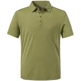 Schöffel CIRC Polo Shirt M kreislauffähiges Wandershirt schnell trocknendes leichtes Poloshirt mit fast 100 Recyclingfähigkeit solid olive 60