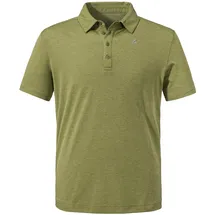 Schöffel CIRC Polo Shirt Tauron M, kreislauffähiges Wandershirt, schnell trocknendes, leichtes Poloshirt mit fast 100 % Recyclingfähigkeit, solid olive, 60