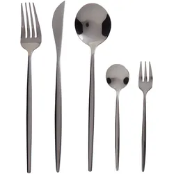 Besteck Set Schwarz RIGATONI