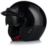 Jet Helm Chopper | VITO Special | Herren und Damen | Jethelm mit Sonnenblende | ECE 22.06 Zertifiziert | Motorradhelm (XS (53-54cm))