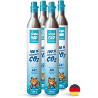 CO2-Zylinder Sparset (4x 425g - 60l) für SodaStream & viele mehr