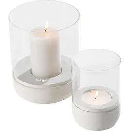 BLOMUS Windlicht Calma Stein, Marmor, Granit Grau Hellgrau L (Large)