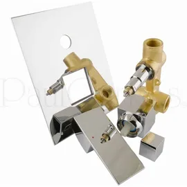 PaulGurkes Regendusche Duschsystem Duschset unterputz 30cm Kopfbrause