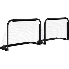 Homcom Fußballtor Schwarz 90 x 36 x 60 cm