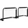 Homcom Fußballtor Schwarz 90 x 36 x 60 cm