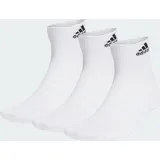 Cushioned Sportswear Ankle Socken, 3 Paar - White / Black - 28-30