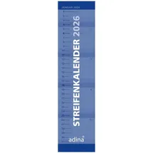 Adina Streifenkalender XXL blau 2026