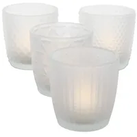 Boltze Windlicht Marilu 4er Set, Ø 7,5 cm, Höhe