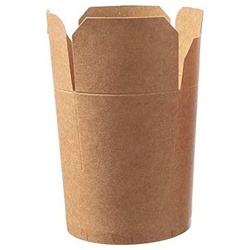 DeinPack Asia Box Take Away Box to Go Box 50 Asia Nudelbox Pappe braun 710ml