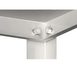 Stalgast Regal mit glatten, höhenverstellbaren Böden, Selbstmontage : 1100x400x1800 mm