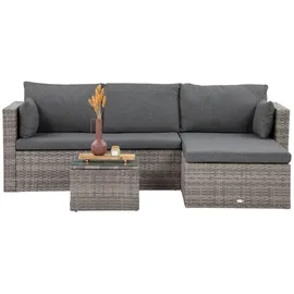 beautysofa SEVILLA Loungeset grau