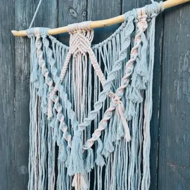 Bobbiny Makramee-Flechtkordel, 5 mm 100 m Hellblau Misty