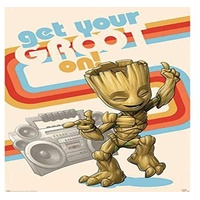 Guardians of the Galaxy Get Your Groot On Unisex Poster Multicolor