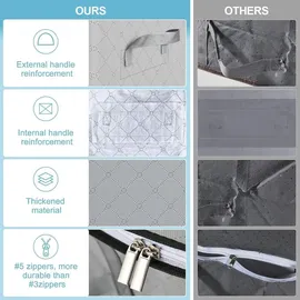 luxuskollektion Aufbewahrungsbox 90L 6-tlg. grau