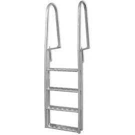 vidaXL 4-Stufig Pooleiter 167 cm 91197