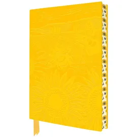 Flame Tree Gift Exquisit Premium Notizbuch DIN A5: Kate Heiss, Sonnenblumenfeld: