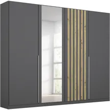 Rauch Drehtürenschrank Lamella 226 x 210 x 54 cm Grau
