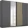 Rauch Drehtürenschrank Lamella 226 x 210 x 54 cm Grau