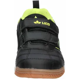 LICO Jaime V Hallenschuhe Kinder Schwarz/Lemon 41
