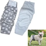 Syiyunran Wiederverwendbar Hundewindeln Rüden Hundehose - 2 Stück Männlich Waschbare Bauchbänder mit Flexiblem, Hochsaugfähige Hundewickel Auslaufschutz für Inkontinenz beim Hund Welpen und Katzen