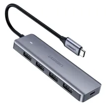 UGREEN Hub Adapter 4-in-1 USB-C auf 4× USB 3.0 + USB-C Grau (64266)